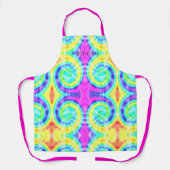 Kleurrijke Tie Dye Hippie Trippy Custom Schort (Voorkant)