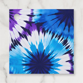 Kleurrijke Tie Dye Kunst Cadeaublaadjes Bedankjes Labels