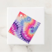 Kleurrijke Tie Dye Kunst Cadeautags Bedankjes Labels (In situ)