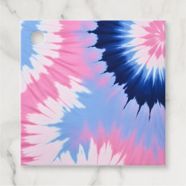 Kleurrijke Tie Dye Kunst Cadeautags Bedankjes Labels