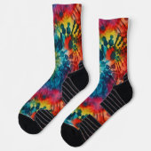 Kleurrijke Tie Dye Meerkleurig Sokken (Links)
