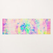 Kleurrijke Tie Dye Neon Zomer Yogamat (Achterkant (horizontaal))