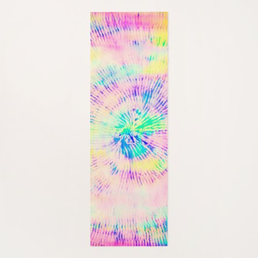Kleurrijke Tie Dye Neon Zomer Yogamat (Achterkant)