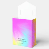 Kleurrijke Tie Dye Pastel Rainbow Verjaardag Dank  Bedankdoosjes (Geopend)