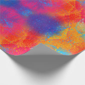 Kleurrijke Tie Dye Pattern Schattige Cool  Funky Cadeaupapier (Hoek)