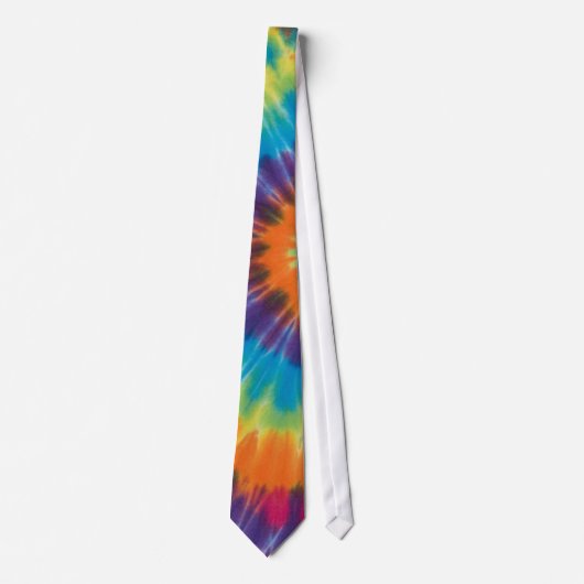 Kleurrijke tie-dye  stropdas (Voorkant)