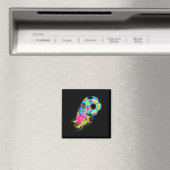 Kleurrijke Tie Dye Voetbal Ll Magneet (Insitu (Vaatwasser))