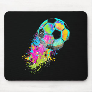 Kleurrijke Tie Dye Voetbal Ll Muismat