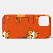 Kleurrijke Tigers Hand getrokken Decor Case-Mate iPhone Case (Achterkant (horizontaal))
