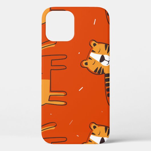 Kleurrijke Tigers Hand getrokken Decor Case-Mate iPhone Case (Achterkant)