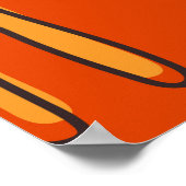 Kleurrijke Tigers Hand getrokken Decor Poster (Hoek)