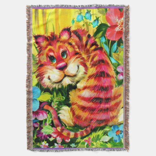 kleurrijke tijger deken (Voorkant Verticaal)