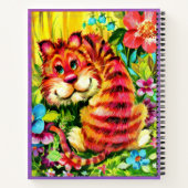kleurrijke tijger notitieboek (Achterkant)