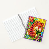 kleurrijke tijger notitieboek (Binnen)