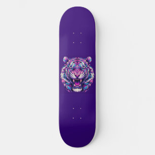 Kleurrijke tijger persoonlijk skateboard