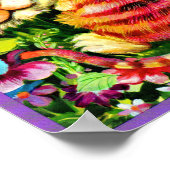 kleurrijke tijger poster (Hoek)