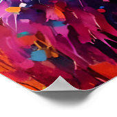 Kleurrijke tijger poster (Hoek)