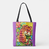kleurrijke tijger tote bag (Achterkant)