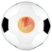 Kleurrijke tijger voetbal (Gedraaid)
