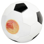 Kleurrijke tijger voetbal (Drie kwart)