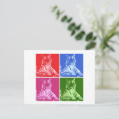 Kleurrijke tijgers briefkaart (Staand voorkant)