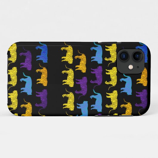Kleurrijke tijgers Case-Mate iPhone case (Achterkant (horizontaal))
