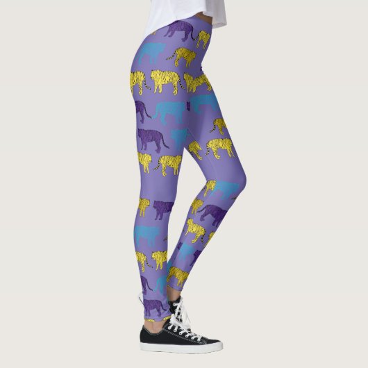 Kleurrijke Tijgers Pop Art Anima Leggings (Rechts)