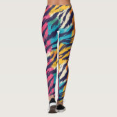 Kleurrijke tijgerstrepen leggings (Achterkant)