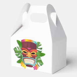 Kleurrijke Tiki en bloemen Bedankdoosjes