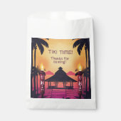 Kleurrijke Tiki Hawaiian verjaardagsfeestje Bedankzakje (Voorkant)