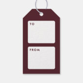 Kleurrijke Tinsel Slinger Happy Holidays Cadeaubij Cadeaulabel (Achterkant)