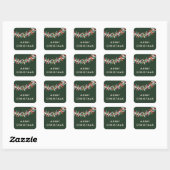 Kleurrijke Tinsel Slinger Kerst sticker (Vel)