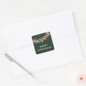 Kleurrijke Tinsel Slinger Kerst sticker (Envelop)