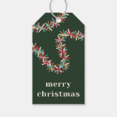 Kleurrijke Tinsel Slinger Kerstcadeau Label Cadeaulabel (Voorkant)