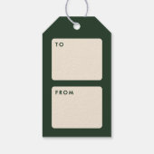 Kleurrijke Tinsel Slinger Kerstcadeau Label Cadeaulabel (Achterkant)