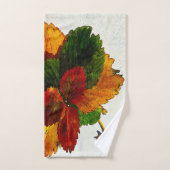 Kleurrijke tinten van herfstbladeren bad handdoek (Handdoek)