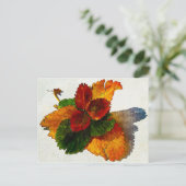 Kleurrijke tinten van herfstbladeren briefkaart (Staand voorkant)