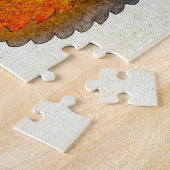 Kleurrijke tinten van herfstbladeren legpuzzel (Zijkant)