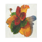 Kleurrijke tinten van herfstbladeren notitieblok (Voorkant)