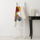 Kleurrijke tinten van herfstbladeren sherpa deken (In situ)