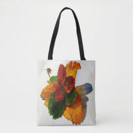 Kleurrijke tinten van herfstbladeren tote bag