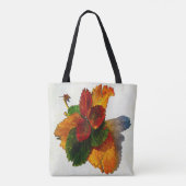 Kleurrijke tinten van herfstbladeren tote bag (Achterkant)