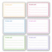 Kleurrijke to do lijst dagelijkse planner sticker (Voorkant)