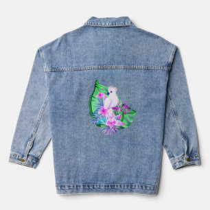 Kleurrijke Toekan en Tropisch Gebladerte Denim Jas Jacket