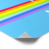 Kleurrijke toekan grafische kinderkamer kunst poster (Hoek)