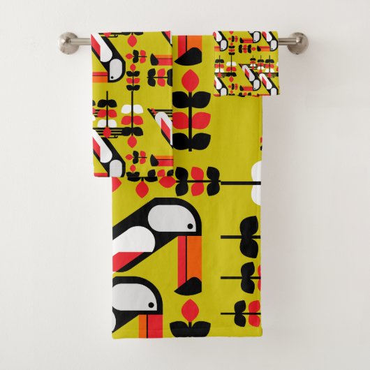 Kleurrijke Toekan Kunst Bad Handdoek (Insitu)