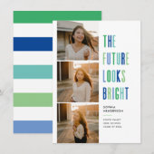 Kleurrijke toekomst ziet er helder Afstudeerder aa Kaart (Voorkant / Achterkant)