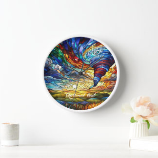 Kleurrijke Tornado Glas in lood Art