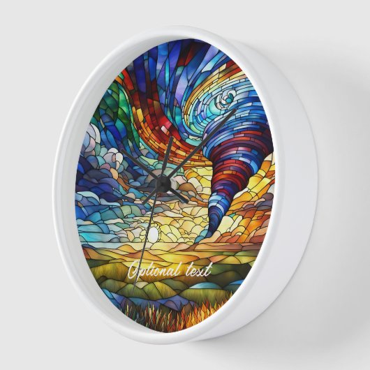 Kleurrijke Tornado Glas in lood Art (Hoek)