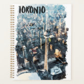 Kleurrijke Toronto Canada City Silhouet Planner (Voorkant)